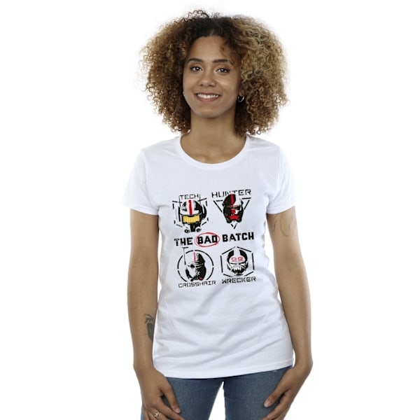 Star Wars: Bad Batch Damkläder/Dam Clone Force 99 Bomull T-Shir White L
