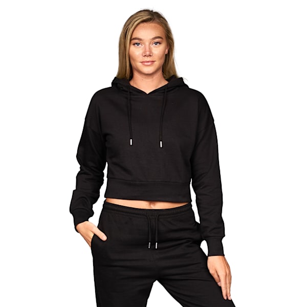 Juice Womens/Ladies Danica Cropped Hoodie M Svart Black M