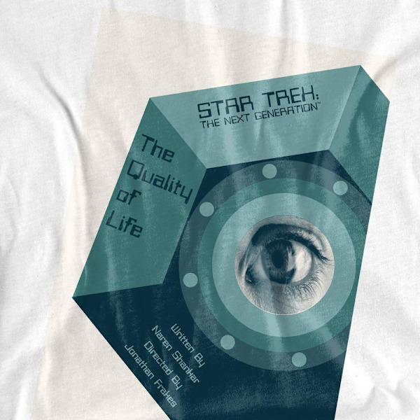 Star Trek Unisex Vuxen The Next Generation Säsong 6 Avsnitt 9 T White XL