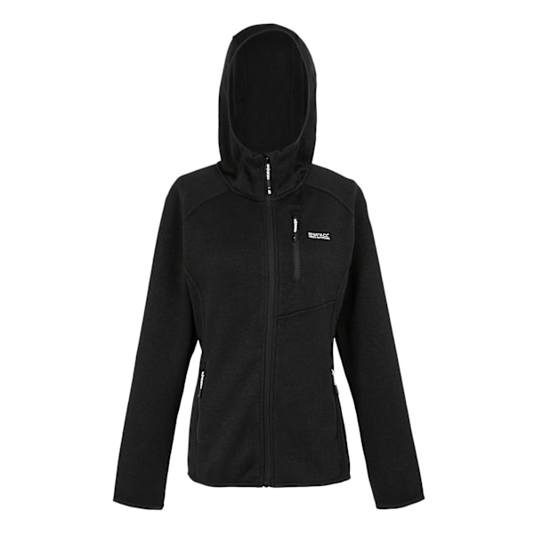 Regatta Dam/Dam Newhill Marl Fleecejacka med Huva 20 UK B Black 20 UK