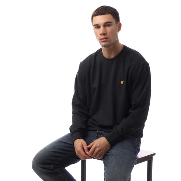 Lyle & Scott Herrtröja i fleece S Blå Blue S