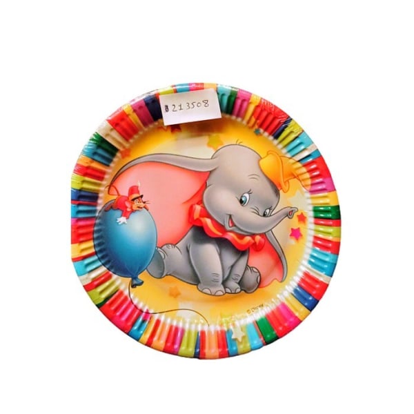 Dumbo papper ballong festtallrikar (paket med 10) One Size Multicol Multicoloured One Size