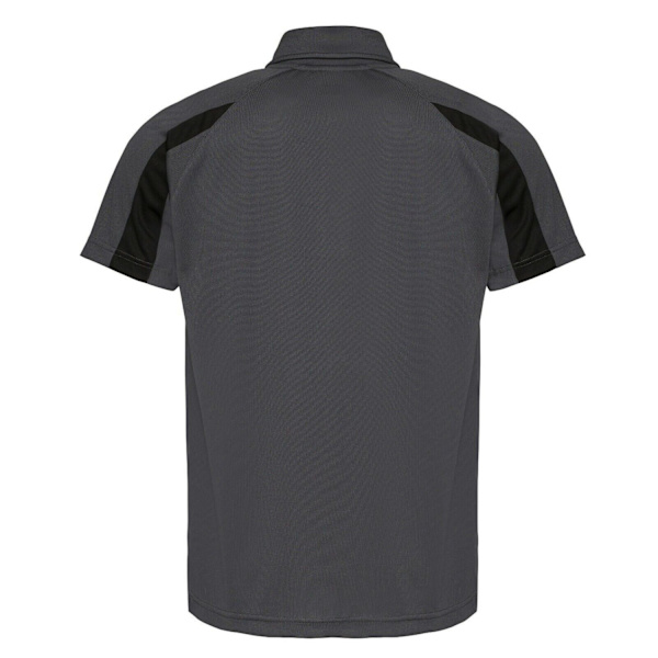 AWDis Cool Mens Contrast Polo Shirt M Charcoal/Jet Black Charcoal/Jet Black M