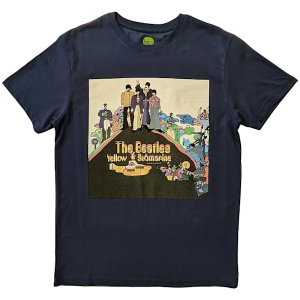 The Beatles Unisex Adult Yellow Submarine Bomull T-shirt L Denim Denim Blue L