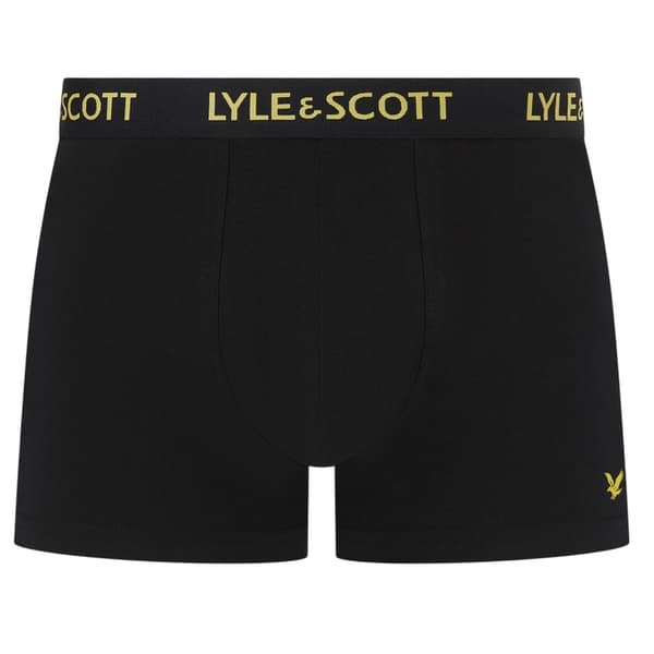 Lyle & Scott Herr Core Enfärgade Boxershorts (5-pack) M Svart Black M