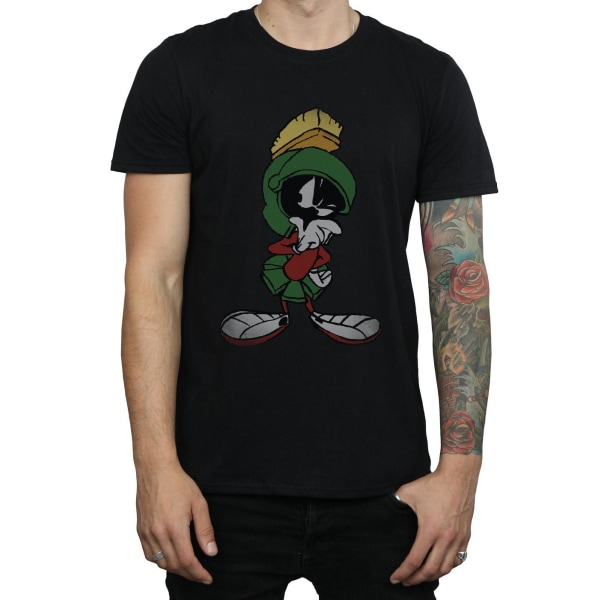 Looney Tunes Mens Marvin The Martian Pose T-shirt i bomull XXL Bl Black XXL