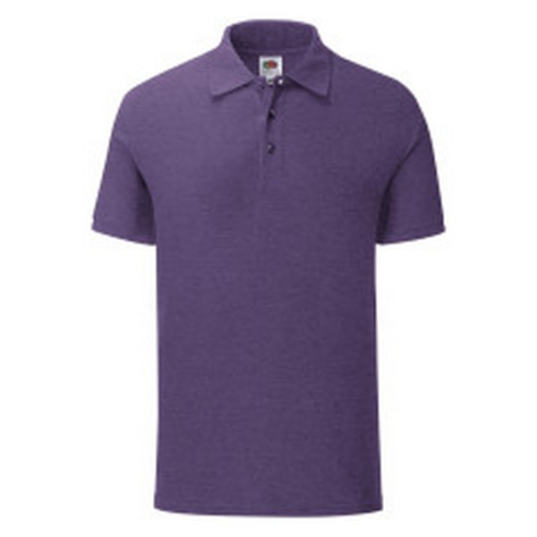 Fruit Of The Loom Herr Polotröja L Heather Purple Heather Purple L