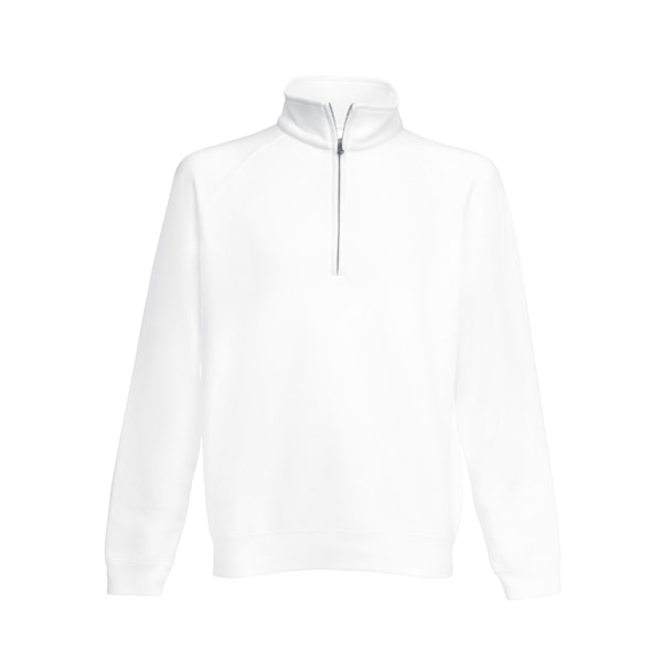 Fruit Of The Loom Herr Premium 70/30 Zip-Hals Tröja XL Vit White XL