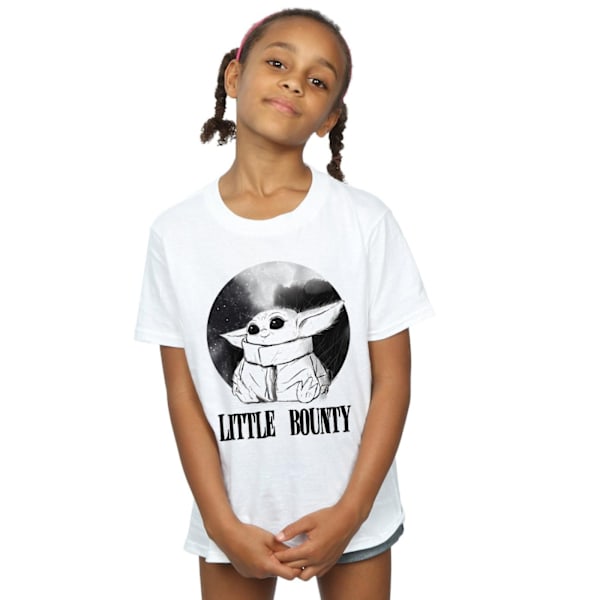 Star Wars Girls The Mandalorian Little Bounty Bomull T-shirt 3-4 år White 3-4 Years