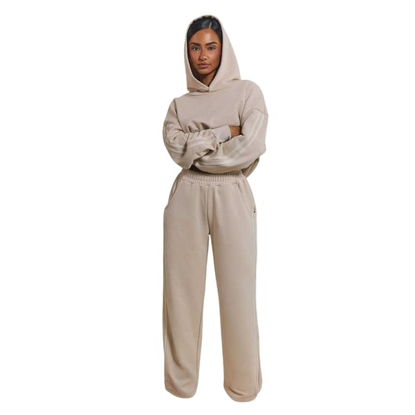 Mars The Label Kiera Pullover-huvtröja för dam, storlek L, stenfärgad Stone L