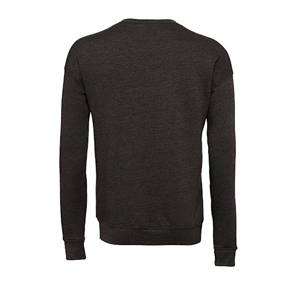 Bella + Canvas Unisex Drop Shoulder Sweatshirt L Mörk Grå Dark Grey Heather L