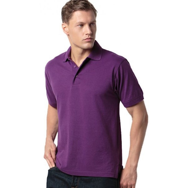 Kustom Kit Klassic Superwash Kortärmad Poloskjorta för Herr 3XL P Purple 3XL