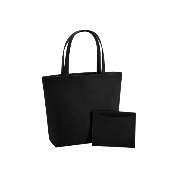 Bagbase Filt Shopper Bag One Size Svart Black One Size
