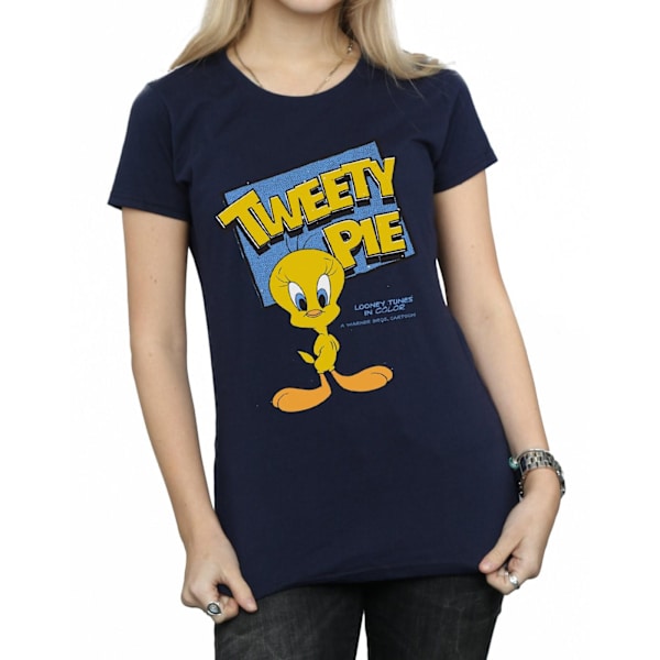 Looney Tunes Dam/Damer Klassisk Tweety Bomull T-shirt XXL Marinblå Navy Blue XXL