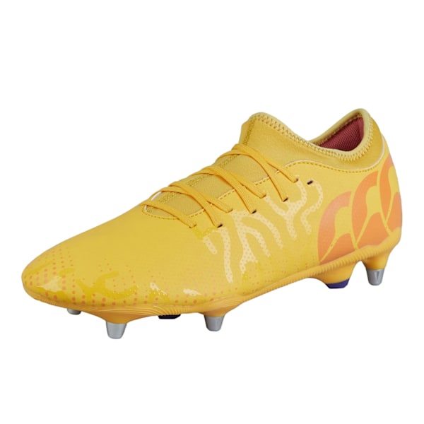 Canterbury Speed Infinite Team 2025 Soft Ground Rugby Boots för Herr Yellow/Orange 7 UK