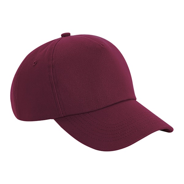 Beechfield Authentic 5-Panel Keps One Size Burgundy Burgundy One Size