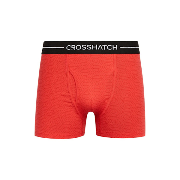 Crosshatch Mens Hexter Boxer Shorts (2-pack) M Röd Red M