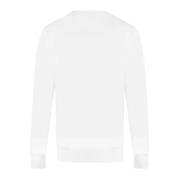Diesel Herrtröja med dubbel förstörd logotyp S Vit White S