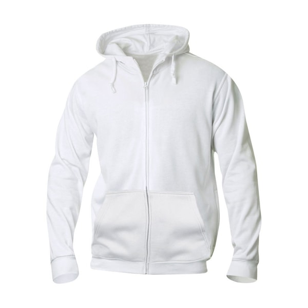 Clique Herr Basic Full Zip Hoodie S Vit White S