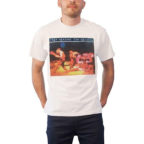 Rage Against the Machine Unisex Vuxen Ilska Är En Gåva Bak Prin White XL