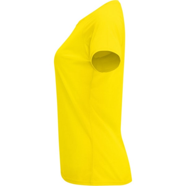 Roly Dam/Kvinnor Bahrain Kortärmad Sport T-Shirt XL Gul Yellow XL