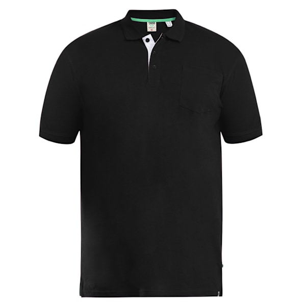 Duke Herr D555 Grant Pique Kingsize Poloskjorta 6XL Svart Black 6XL