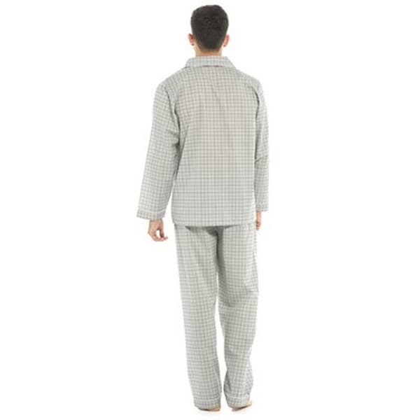 Walter Grange Herr Rutig Pyjamas Set M Grå Grey M