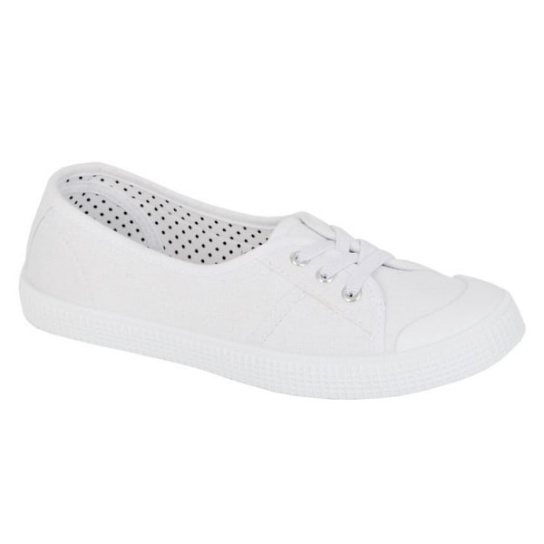 Rdek Dam/Kvinna Canvas Pumps 6 UK Vit White 6 UK