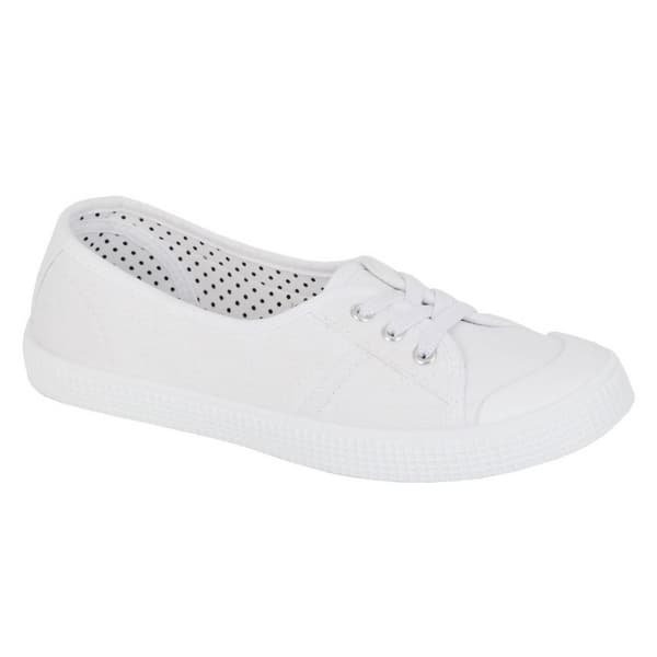 Rdek Dam/Kvinnor Canvas Pumps 4 UK Vit White 4 UK
