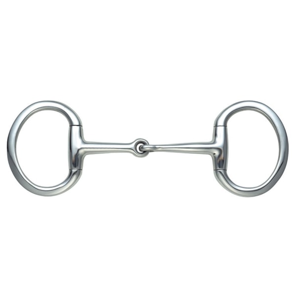 Shires Jointed Horse Eggbutt Snaffle Bits 4.5in Silver Silver 4.5in