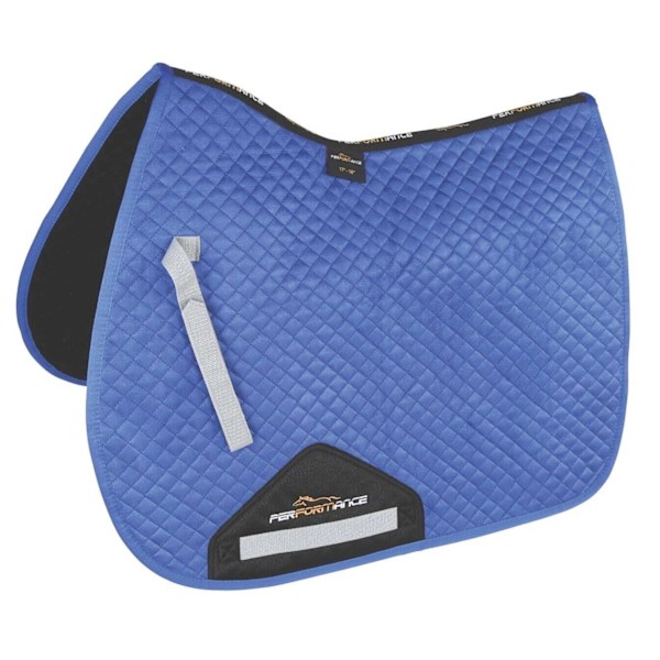Prestanda Suede Hästsadelunderlägg 17in - 18in Kungblå Royal Blue 17in - 18in