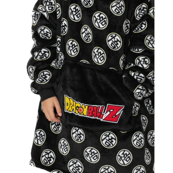 Dragon Ball Z Barn/Barn VUddie Oversized hoodie filt på Black One Size
