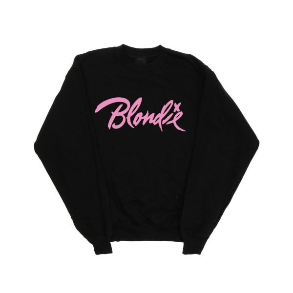 Blondie Dam/Dam Klassisk Logotyp Sweatshirt M Svart Black M