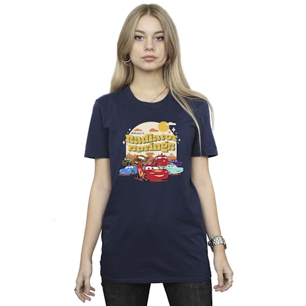 Disney Dam/Damer Bilar Radiator Springs Group Bomull Boyfrie Navy Blue M