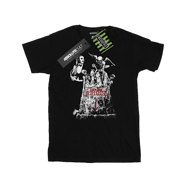 Beetlejuice Dam/Damer Graveyard Pose Bomull Boyfriend T-Shi Black M