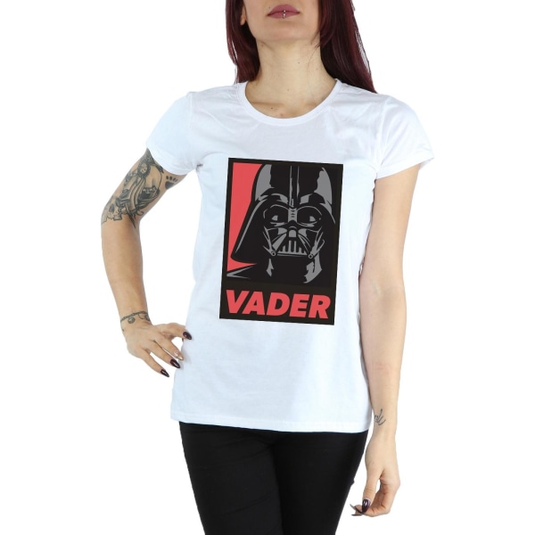 Star Wars Dam/Dam Vader Poster Bomulls T-shirt XXL Vit White XXL