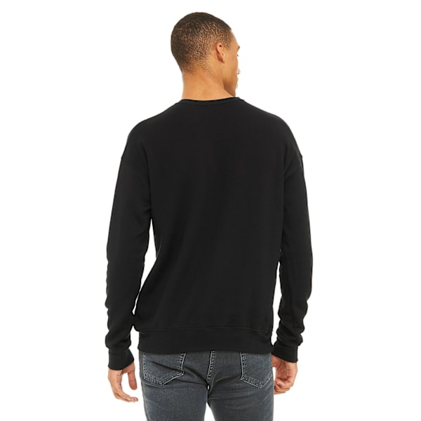 Bella + Canvas Unisex Vuxen Fleece Drop Shoulder Sweatshirt M B Black M