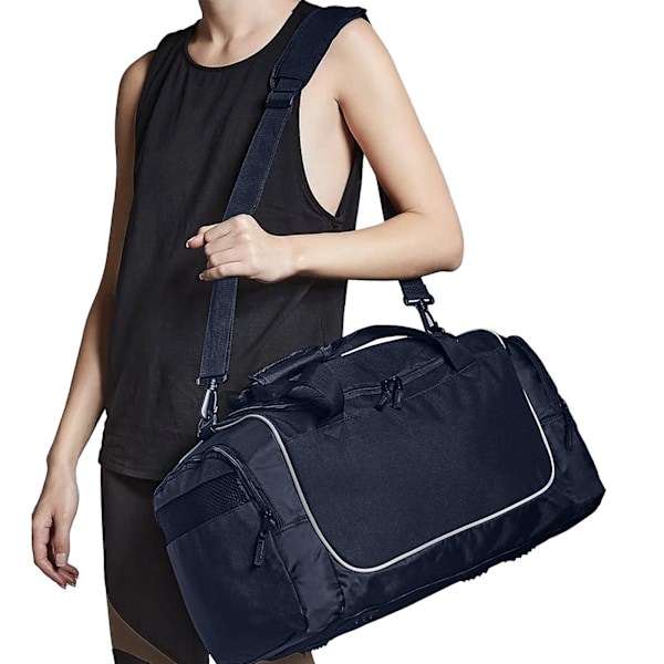 Quadra Teamwear Locker Bag One Size French Navy/Light Grey French Navy/Light Grey One Size