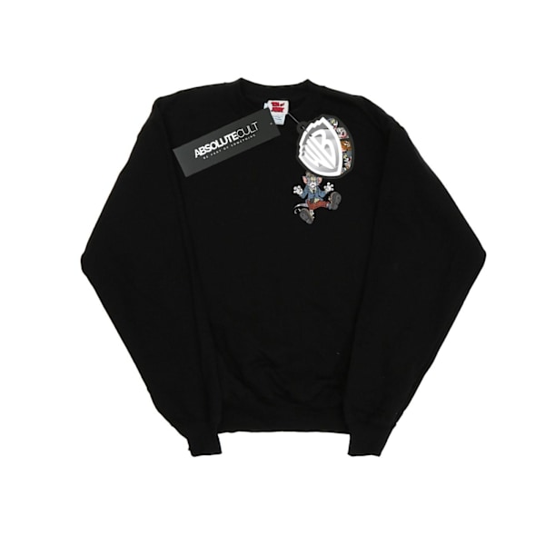 Tom And Jerry Girls Frankenstein Tom Sweatshirt 12-13 år Bla Black 12-13 Years