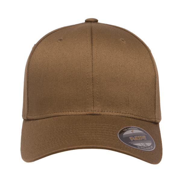 Yupoong Flexfit Fitted Baseball Cap LXL Coyote Brown för män Coyote Brown LXL
