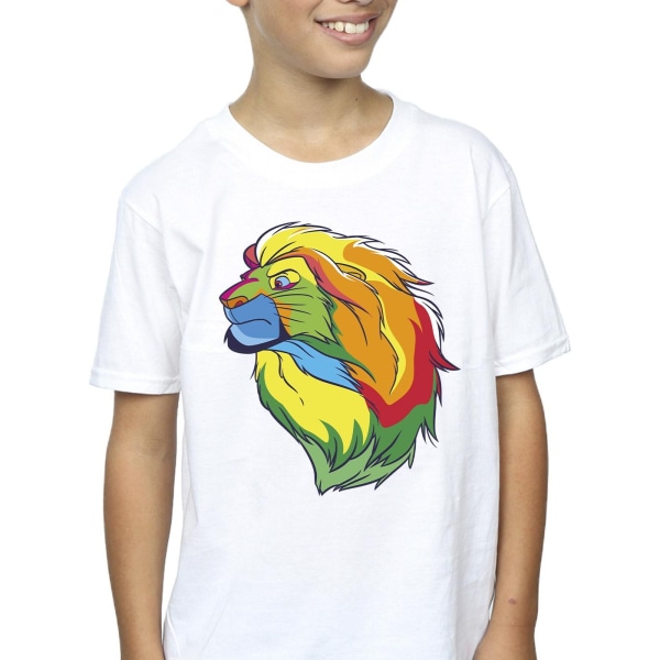 Disney Boys The Lion King Colours T-shirt 9-11 år Vit White 9-11 Years