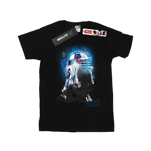 Star Wars Dam/Damer The Last Jedi R2-D2 Borstad Bomull Boyf Black M