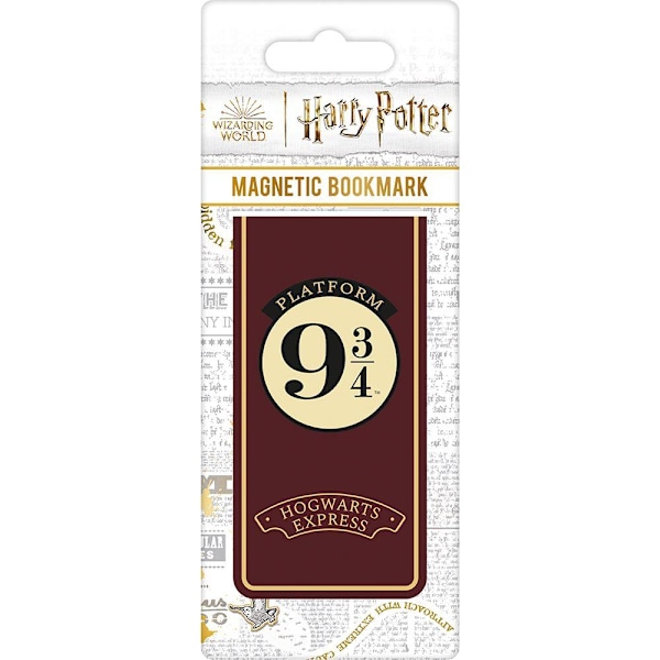 Harry Potter Hogwarts Express Platform 9 3/4 Magnetisk Bokmärke Brown/Cream/Black 15.5in x 6in x 0.2in