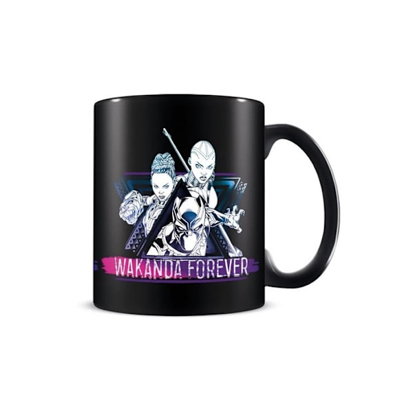 Black Panther Wakanda Forever Mug En Storlek Svart Black One Size