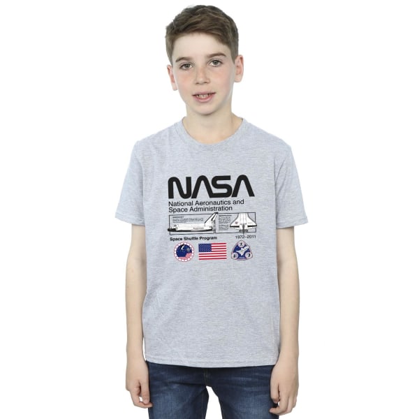 NASA Boys Space Admin T-shirt 12-13 år Sports Grey Sports Grey 12-13 Years