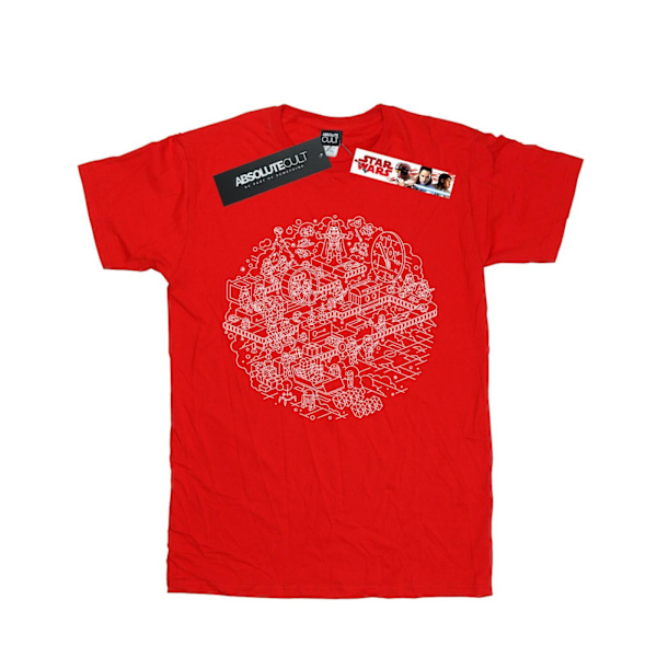 Star Wars Jul Dödsstjärnan T-shirt XXL Röd Red XXL
