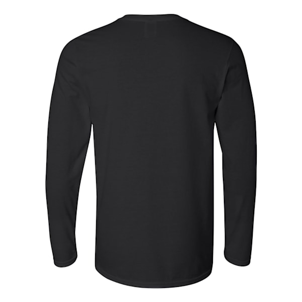 Gildan Soft Style långärmad T-shirt för män (5-pack) M Svart Black M