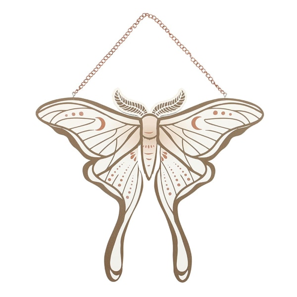 Something Different Luna Moth Hängskylt One Size Brun/Vit Brown/White One Size