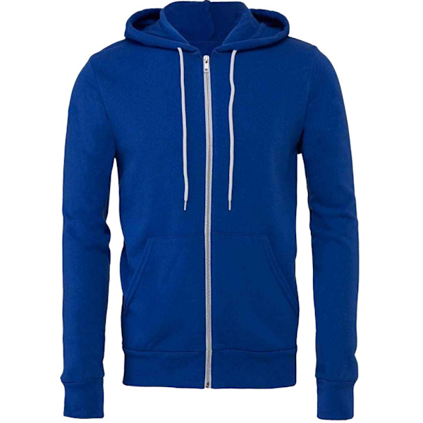 Bella + Canvas Unisex Vuxen Fleece Full Zip Hoodie S True Royal True Royal S