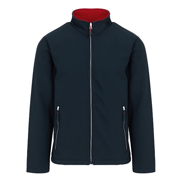 Regatta Herr Ascender Enfärgad Dubbellagers Softshelljacka 3X Navy/Classic Red 3XL